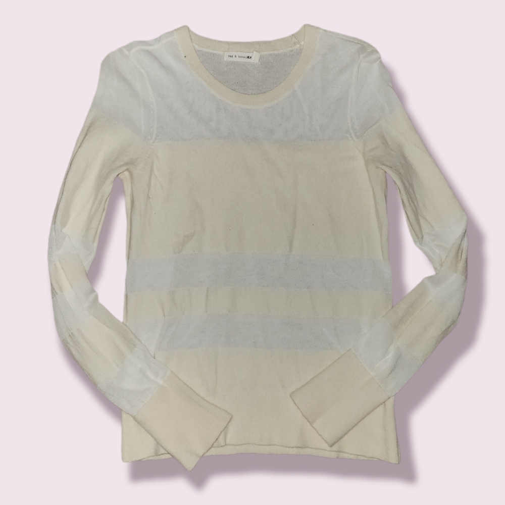 Rag & Bone Creme Wool Sweater Sz Small